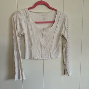 Indigo Luna Store White Ribbed Top XS/SML